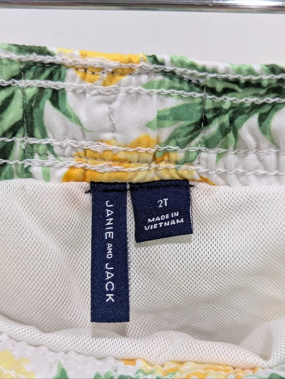 Janie And Jack Kids Swimsuit Swim Trunks Yellow Pineapple Swimming Boys Size 2T